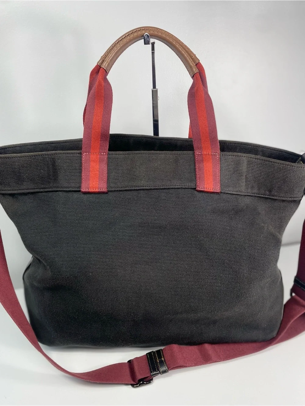 Coach Canvas Tote 38 Black Canvas/Leather-COA - Picture 11 of 16
